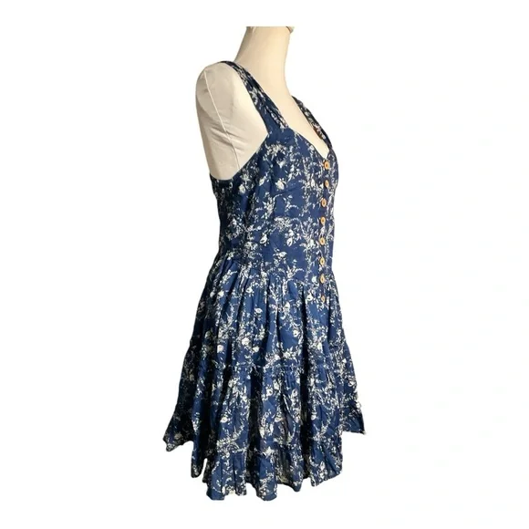 Free People Dance On The Blacktop Mini Dress Size M - Picture 3 of 11